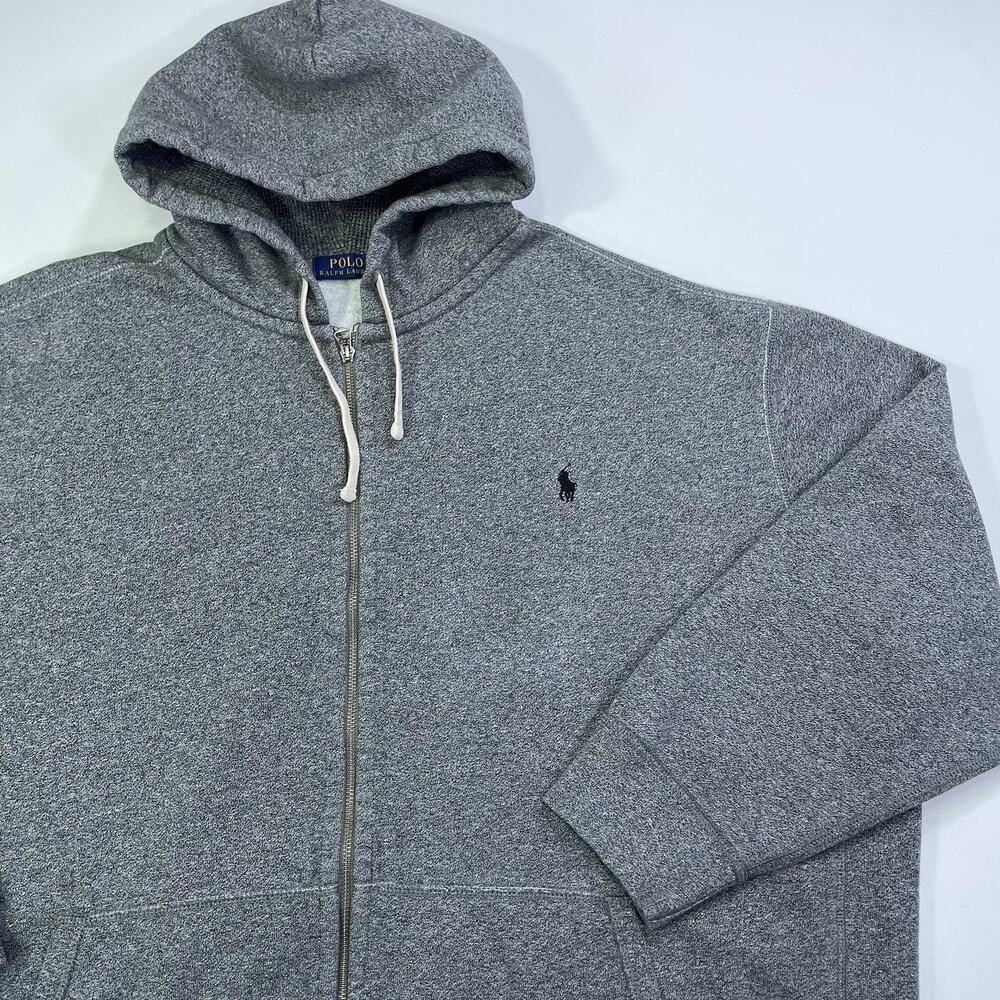 Polo Ralph Lauren Zip Up Hoodie Men’s 4XB Big Tall Gray Pony